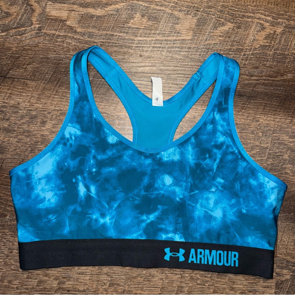 Under Armour Blue Sports Bra Size Large